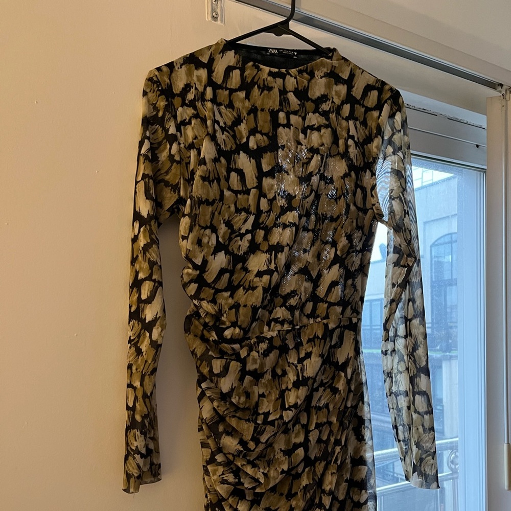 Printed Zara dress, worn once.